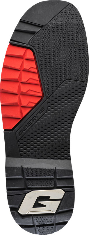 GAERNE Sg22 Boot Sole Pair Black/Red Sz 12 4623-005-12