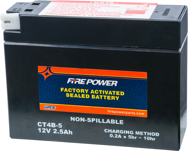 FIRE POWER Battery Ct4B-5 Sealed Factory Activated CT4B-5