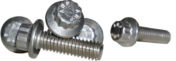 LYNDALL BRAKES 12 Point Rear Rotor Bolts Machined Finish 3/8-16X1 107-9651