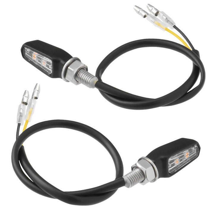 ZETA 701 Led Turn Signals Black W/Clear Lens Pr ZR46-0119