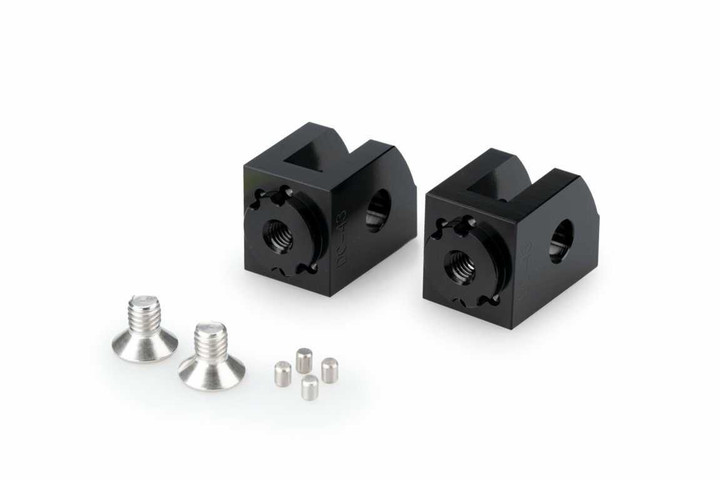 PUIG Footpeg Adaptor Rider Adjustable Black Yam 21415N
