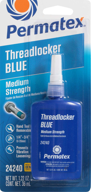 PERMATEX Medium Strength Threadlocker Blue 36 Ml 24240
