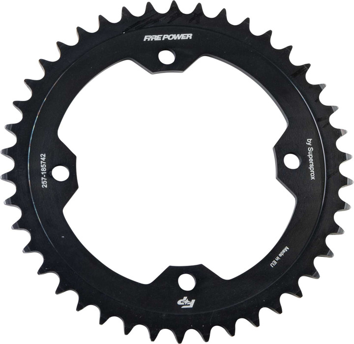 FIRE POWER Rear Sprocket Steel 42T Blk FPS-1857-42-BLK