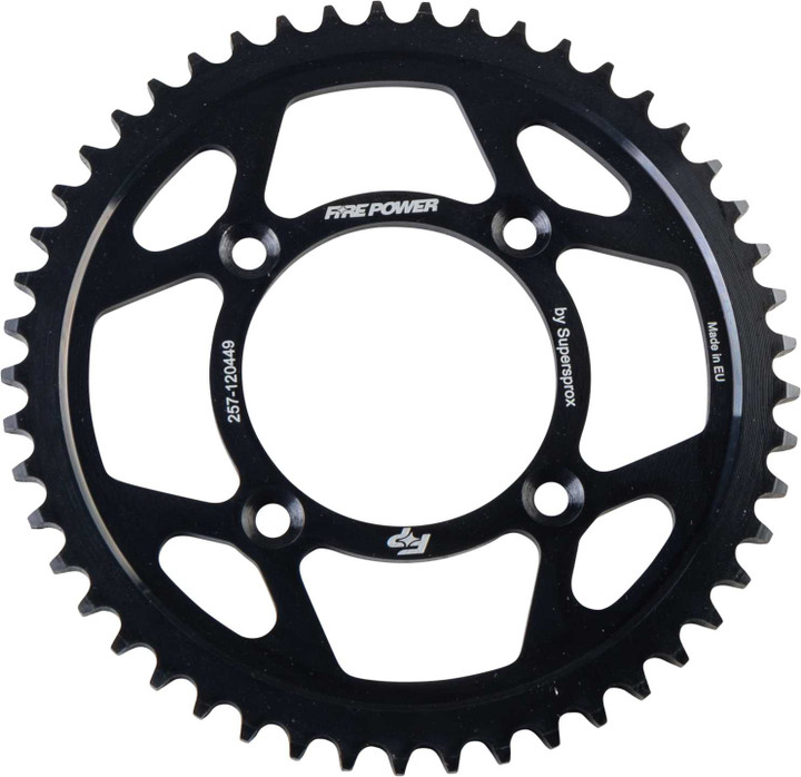 FIRE POWER Rear Sprocket Steel 49T Blk FPS-1204-49-BLK