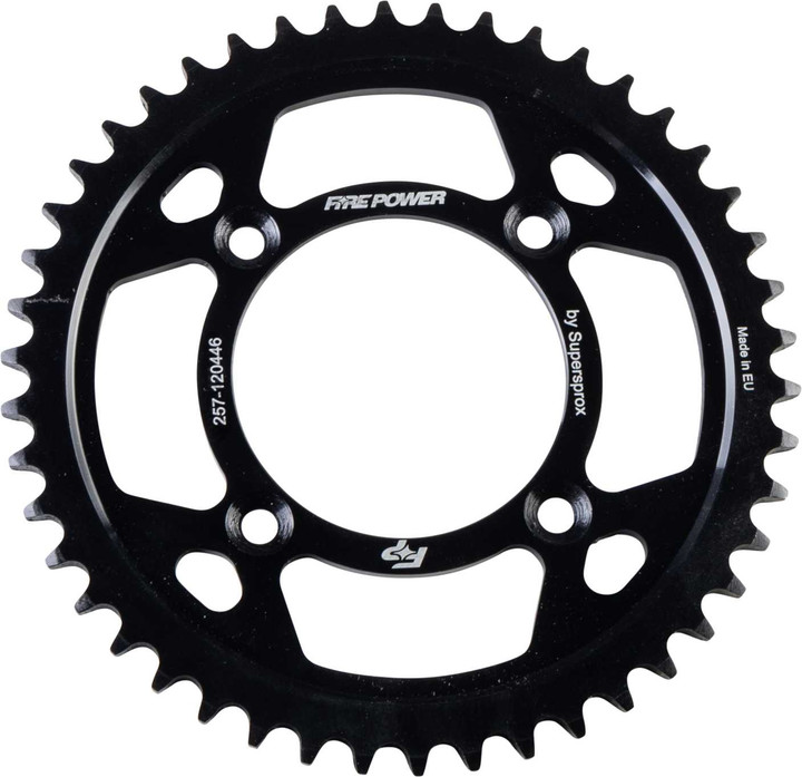 FIRE POWER Rear Sprocket Steel 46T Blk FPS-1204-46-BLK