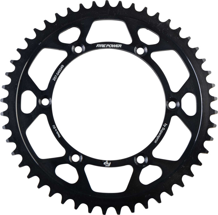 FIRE POWER Rear Sprocket Steel 49T Blk FPS-460-49-BLK