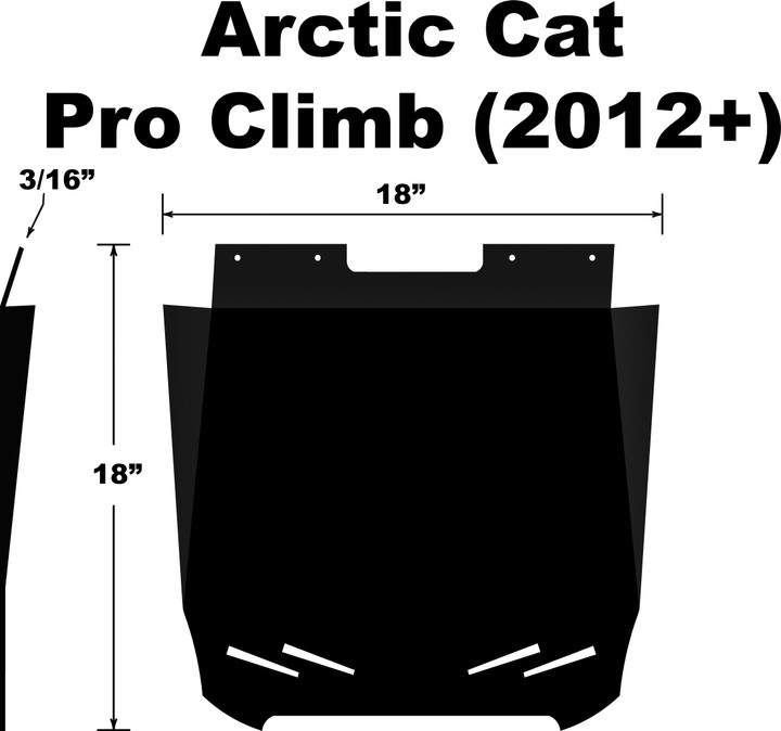 PDP Snowflap  Arctic Cat Proclimb/M/Hcr 2012+ SF-012PCPB