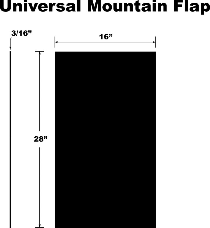 PDP Mountain Snowflap Universal Black SF-UMFPB