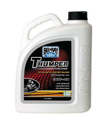 BEL-RAY Thumper Semi-Syn Ester 10W40 4L 4/Case Sold Ea 99520-B4LW