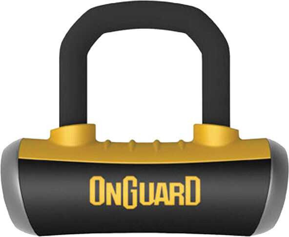 ONGUARD Boxer 8046 Disc Lock With Disc Reminder Black/Yellow 45008046