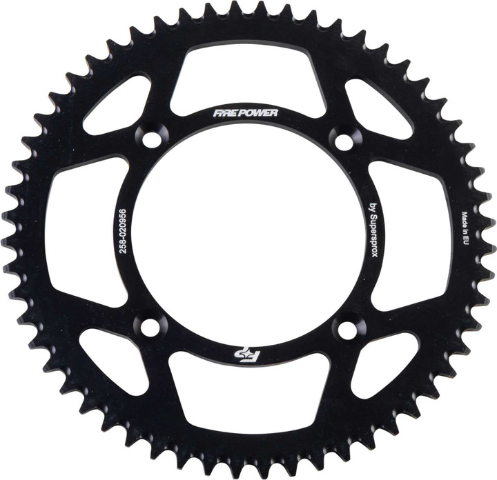 FIRE POWER Rear Sprocket Aluminum 56T Blk FPA-209-56-BLK