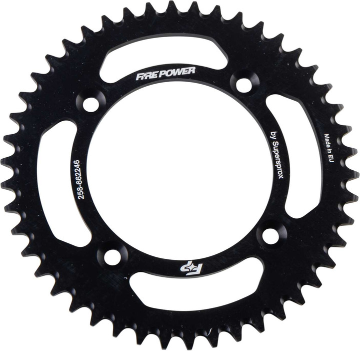 FIRE POWER Rear Sprocket Aluminum 46T Blk FPA-6622-46-BLK