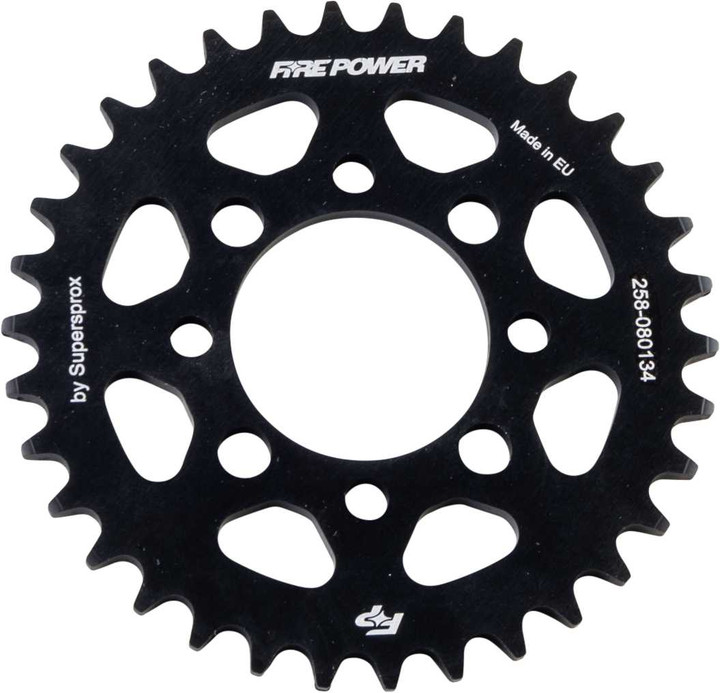 FIRE POWER Rear Sprocket Aluminum 34T Blk FPA-801-34-BLK
