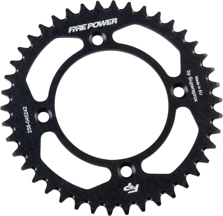 FIRE POWER Rear Sprocket Aluminum 42T Blk FPA-452-42-BLK