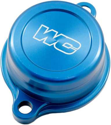 WORKS Oil Filter Cover Blue Yam 27-146