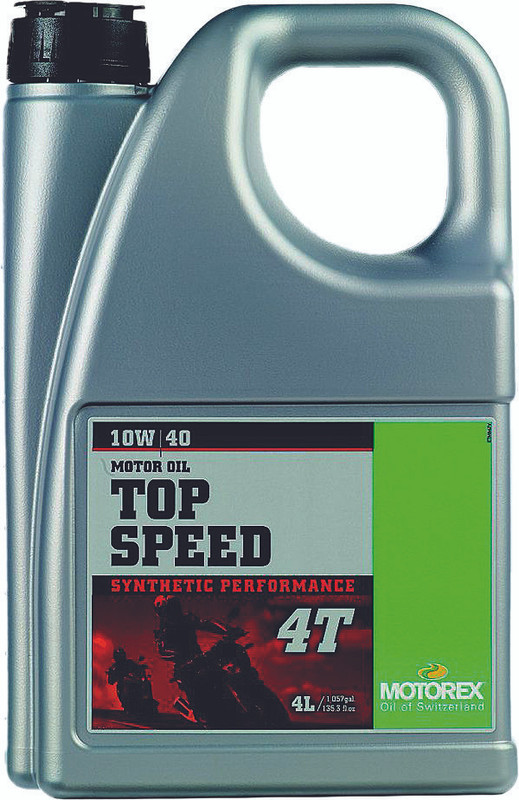 MOTOREX Top Speed Motor Oil10W40 4T 4L (4/Case  Sold Ea) 304973