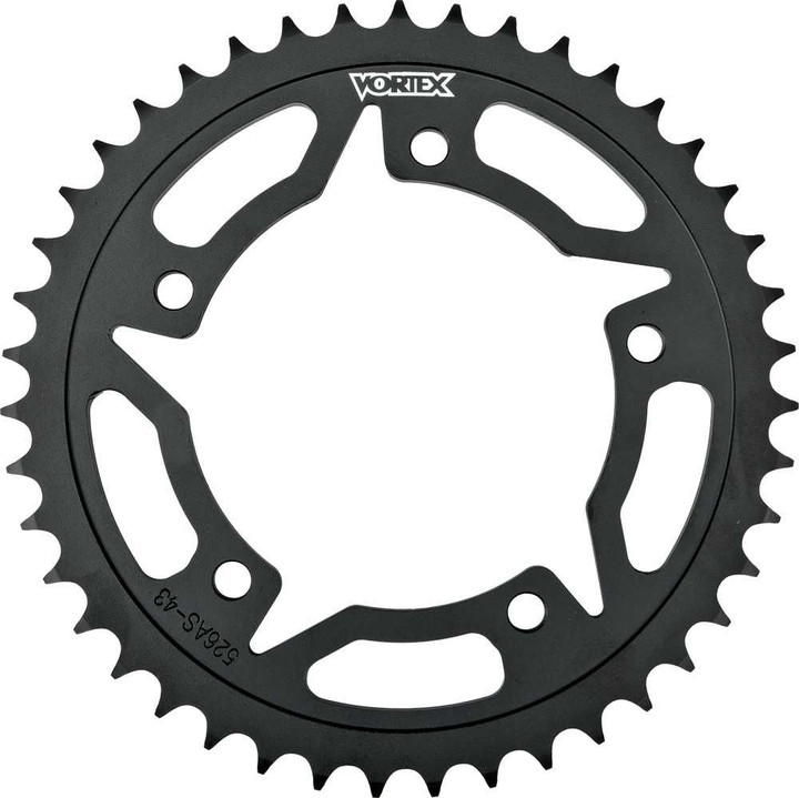 VORTEX Rear Sprocket Steel 42T-530 Blk Kaw/Suz 436S-42