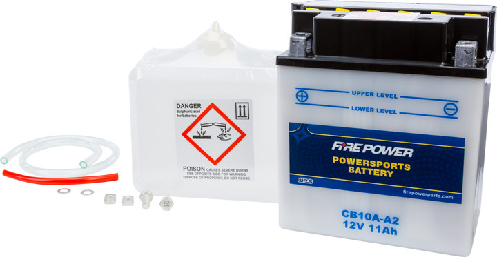 FIRE POWER Battery W/Acid Cb10A-A2 12V Heavy Duty CB10A-A2