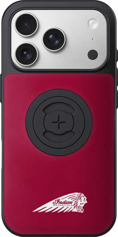 SP CONNECT Indian Phone Case W/Headdress Iphone 17 Pro Red W/Logo 50804