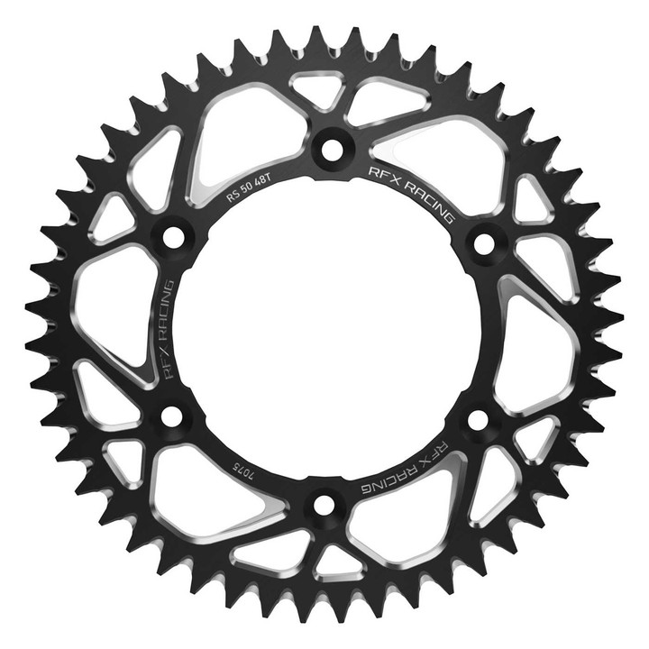 RFX Aluminum Rear Sprocket 50T Black Yam FXRS 35-50 99BK