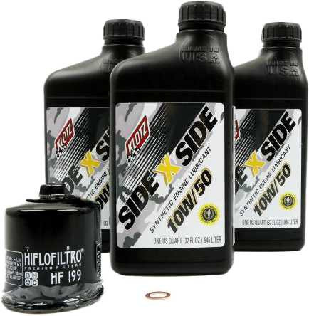 KLOTZ Sidexside Oil Change Kit 10W50 /W Oil Filter Pol KU-103
