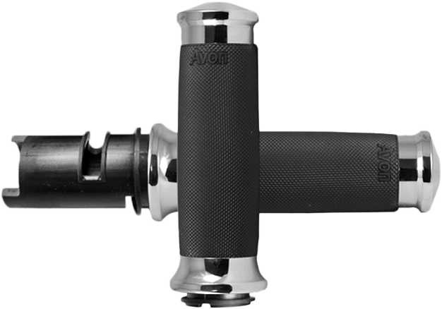 AVON Custom Contour Chrome Twist Grip CC-85-CH-F24
