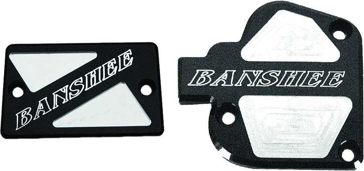 MODQUAD Throttle & Brake Cover Set Black Logo Banshee TSET1-BBLK