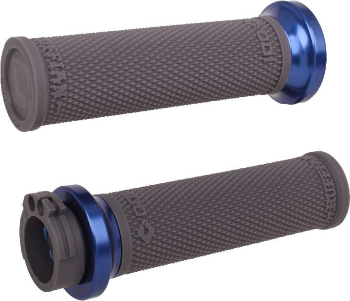 ODI Rufian Grips Cable 1" Graphite/Blue V30HCWH-U