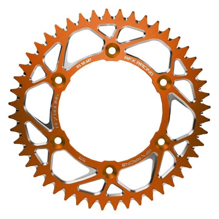 RFX Aluminum Rear Sprocket 48T Orange Ktm/Husq/Gas FXRS 51-48 99OR