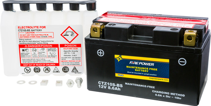 FIRE POWER Battery Ctz10S-Bs Maintenance Free CTZ10S-BS