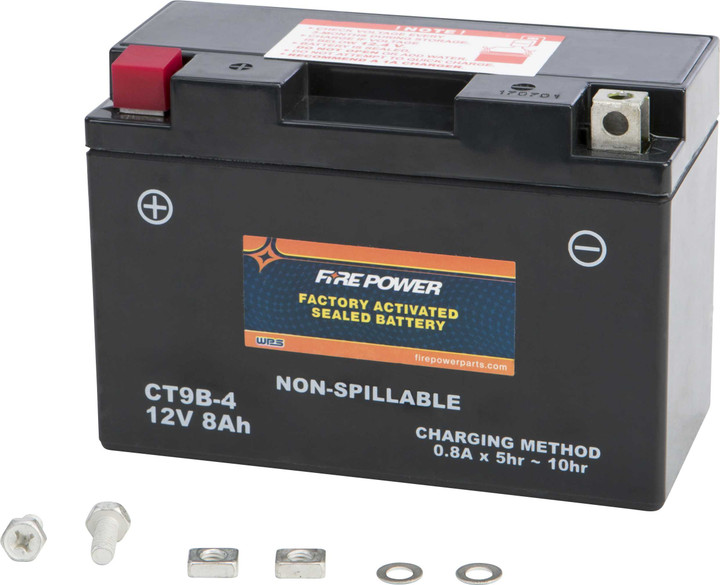FIRE POWER Battery Ct9B-4 Ct9B Sealed Factory Activated CT9B-4