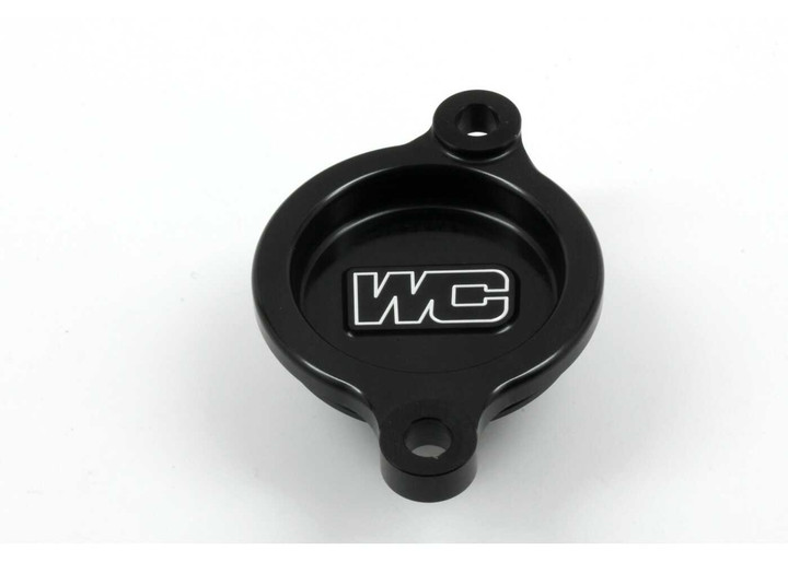 WORKS Oil Filter Cover Black Hon 27-026