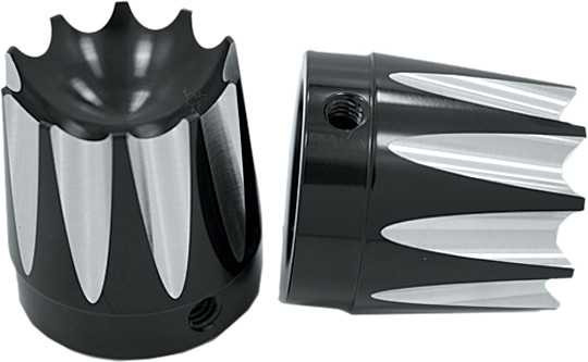 AVON Axle Nut Cover Excalibur Black 1" AXL-EX-ANO