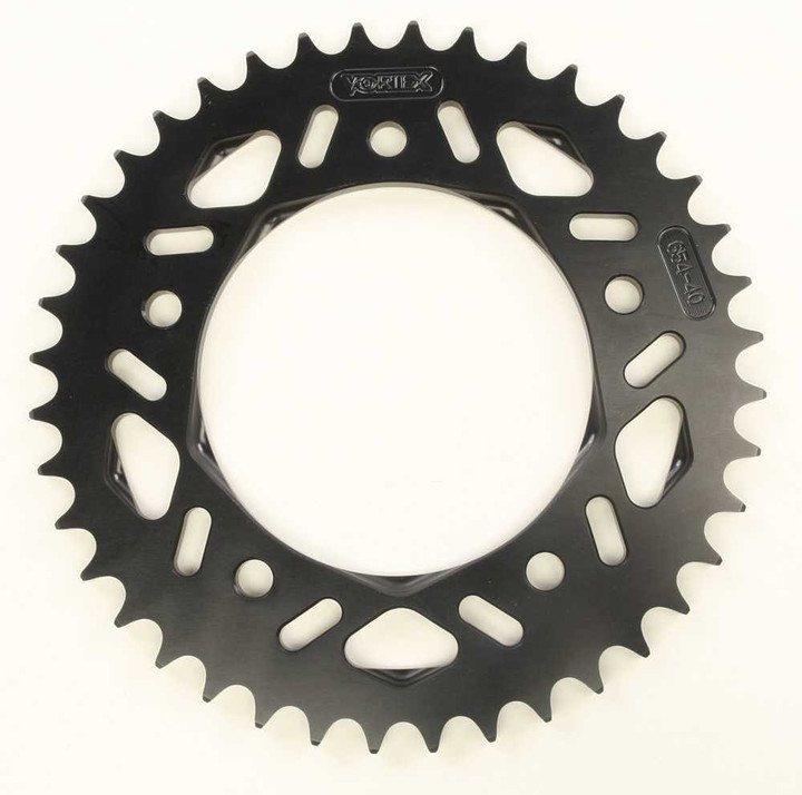 VORTEX Rear F5 Sprocket Aluminum 40T-525 Blk Hc Yam 654K-40