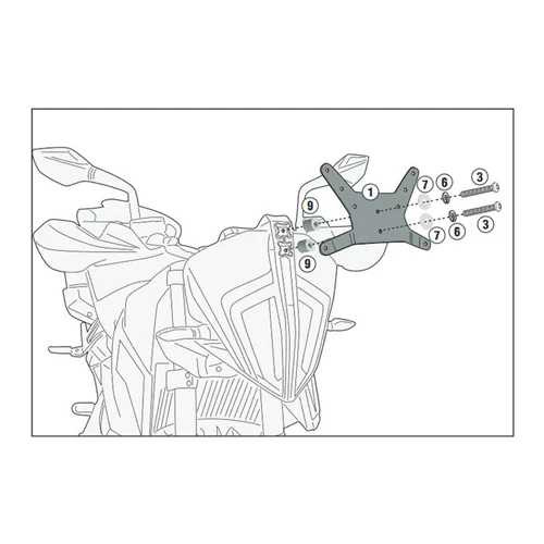 GIVI Windshield Fit Kit For 7710Dt / 7710D Ktm D7711KIT