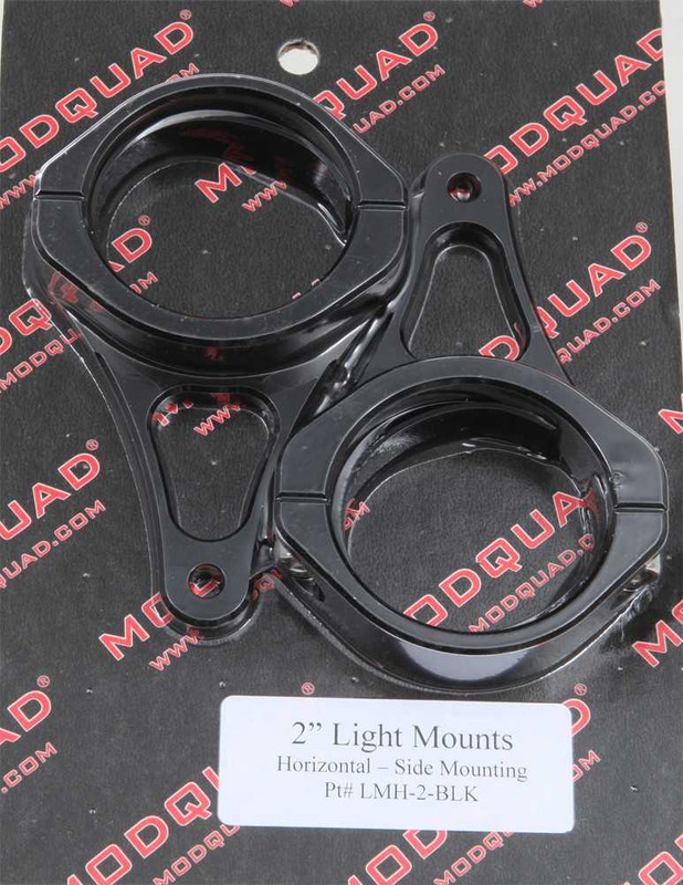 MODQUAD Mq Light Mnt 2" Horz Mnt Blk LMH-2-BLK