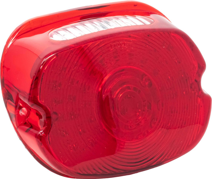 LETRIC LIGHTING CO Slantback Low Pro Led Red Lens Tailight Fxlrst Only LLC-SLTL-R-ST