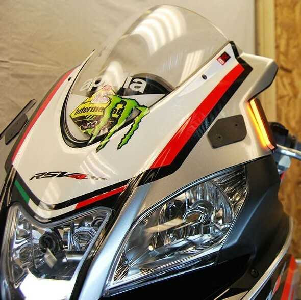 NEW RAGE CYCLES Front Led Turn Signals Apr RSV4-FB