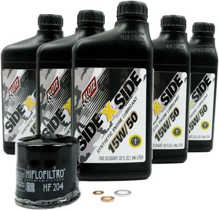 KLOTZ Sidexside Oil Change Kit 15W50 /W Oil Filter Yam KU-107