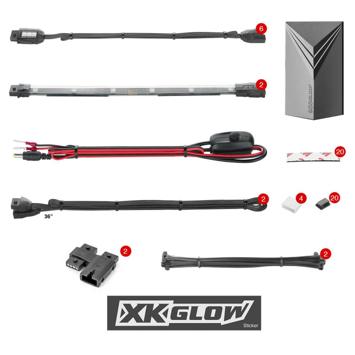 XK GLOW 8Pc 7 Color Remote XK034015