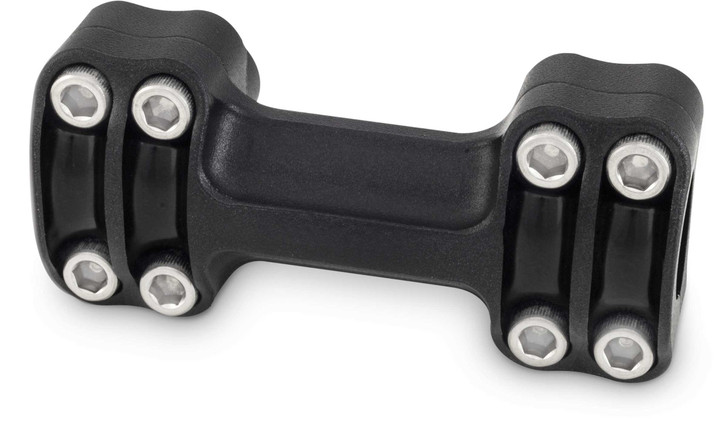 BURLY BRAND Reaper 1-1/2" Risers 1" Bar One Piece - Texture Black B12-8013TB