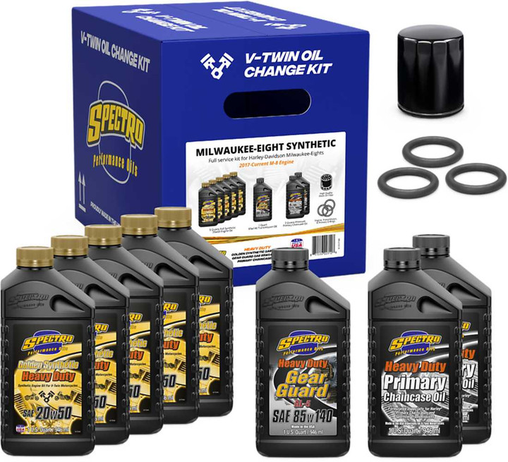 SPECTRO V-Twin Full Oil Service Kit M8 Synthetic 311474