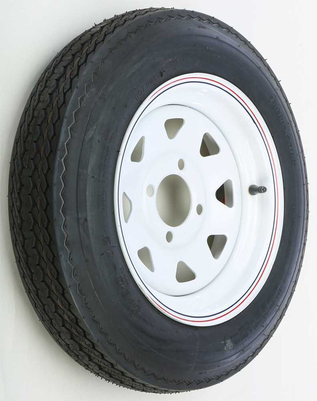 AWC Trailer Tire And Wheel Assembly White TA2024040-71B480C