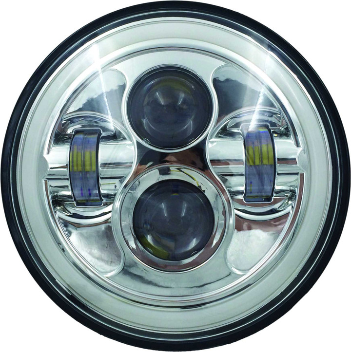 PATHFINDER High Definition 7" Led Headlig Full Halo Chrome HD7MCH