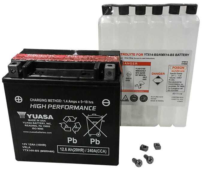 YUASA Battery Ytx14H-Bs Maintenance Free YUAM6RH4H