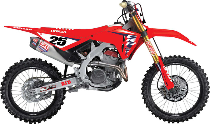 D-COR Complete Kit 25 Hrc Crf 450R (21-24) Wht Bg 20-10-945