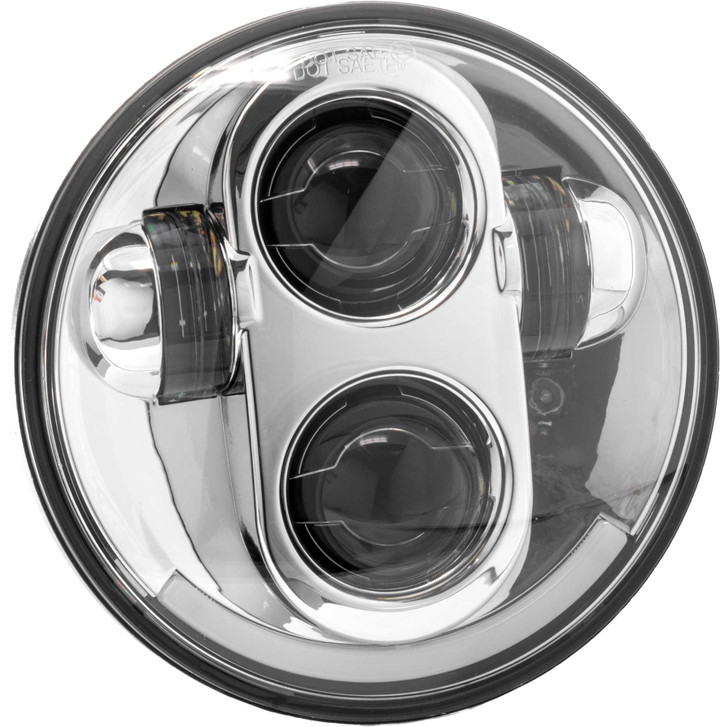 LETRIC LIGHTING CO 5.75" Led Headlight Chrome LLC-LH-5C