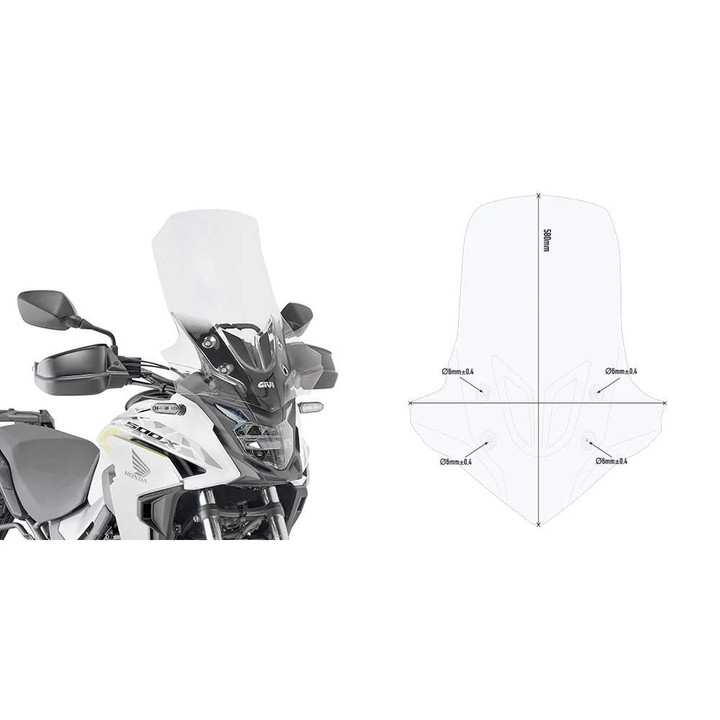 GIVI Windshield Specific Clear Hon D1171ST