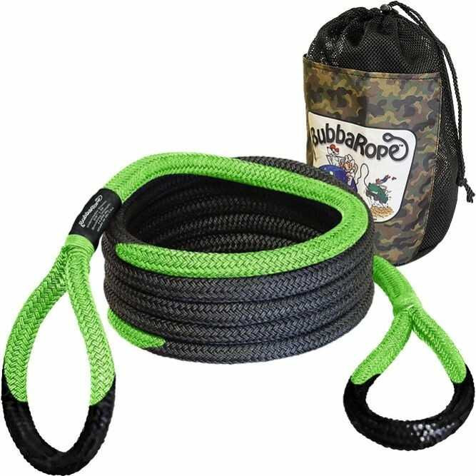 BUBBA ROPES 5/8" X20' Sidewinder Utv Recovery Rope Green Eyes 176653GR
