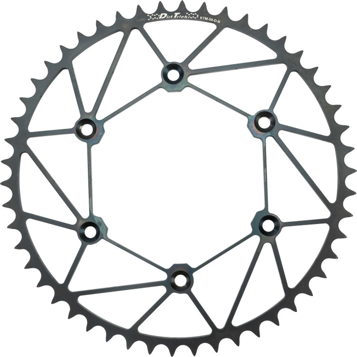 DIRT TRICKS Rear Sprocket Chromoly 45T-520 Blk Ktm/Hus/Gas KTM-45-D-B